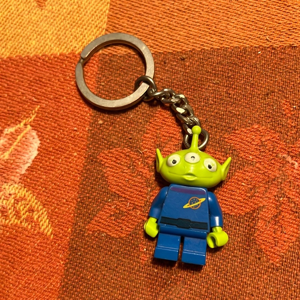 Original Toy Story Lego Alien Keychain